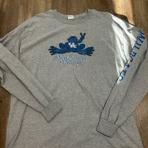 Gray Peace Frogs UK Long Sleeve Shirt